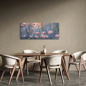 Kép - Virágok pasztell színekben (120x50 cm)