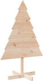 vidaXL tömör fa karácsonyfa-dekoráció 110 cm