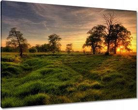 Vászonkép 100x70 Naplemente a croissant-ban