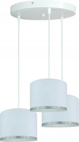 Divatos mennyezeti függőlámpa, csillár modern lámpabúra 20cm Dekor fehér