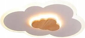 Mennyezeti felhő lámpa a szobába akcesoria otthonra White Wood lámpa