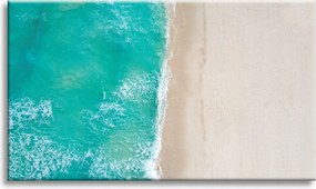 Vászonkép Víz Hullámok Tengerpart Homok 90x60 cm Ideális ajándék