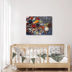 Üveg kép - Fűszerek (70x50 cm)