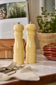 IB Laursen 2 darabos világos sárga fa só- és borsőrlő készlet LIGHT YELLOW