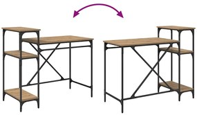 vidaXL Asztal Artisan tölgy 105 x 50 x 90 cm Faanyag