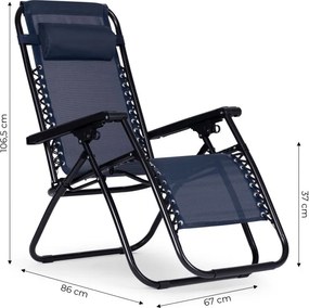 Fekvőszék sötétkék