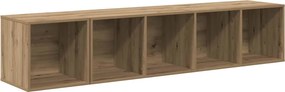 vidaXL TV Szekrény Szett Falra szerelhető 2 pcs Artisan tölgy Faanyag