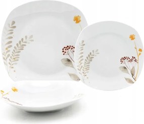 Home Elements Porcelán tányérkészlet, 18 db, Galagonya