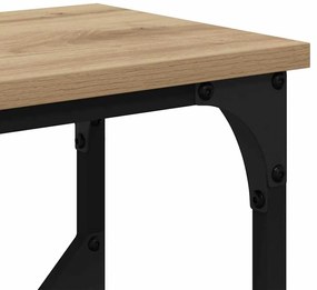 Konzolasztal kézműves tölgy 102 x 22,5 x 75 cm Faanyag