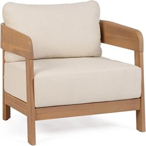 Natúr színű tömörfa kerti fotel Pablo – Bizzotto