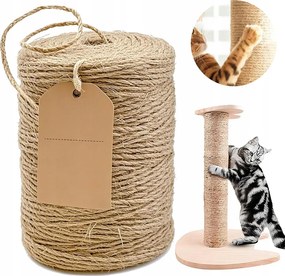 Szizálkötél Juta Zsinór Szizál Kaparófa Erős Rusztikus 8mm 10m