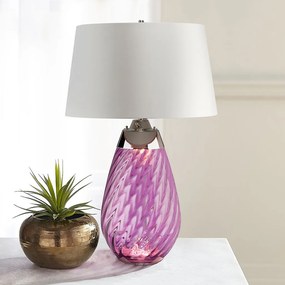 Elstead Lighting LENA LARGE LENA-TL-L-PLUM-OWSS Asztali lámpa 1X7W/GU10+1x60W/E27