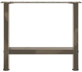 2 db natúr acél dohányzóasztal láb 50 x (42-43) cm acél