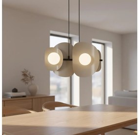 Kábellel függesztett csillár ELEMENTI 4xG9/8W/230V bézs