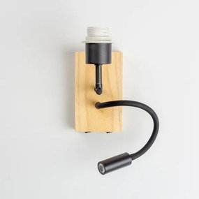 BRILAGI- LED Flex. lámpa BOBO WOOD 1xE27/25W/230V + LED/3W tölgy/fek./feh./rózs./csom.