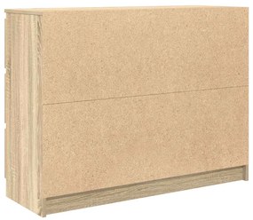 komód Sonoma tölgy 100x35x76 cm Gépelt fa