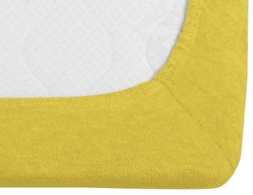 Frottír EXCLUSIVE sárga lepedő 200x220 cm