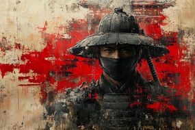 Vászonkép Canvas Portré Szamuráj Harcos Ninja Japán Ázsia 120x80