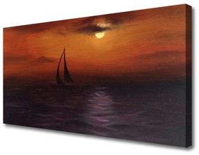 Canvas kép A hajó, tenger, táj 100x50 cm