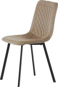 Sötét Bézs Bársony Étkezőszék. DCL-973 CAP4 Belföldi Raktárról
