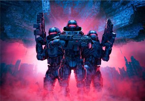 Fotótapéta Gyerekeknek Fiú Játékos Robotok Gaming Flizelin 312x219