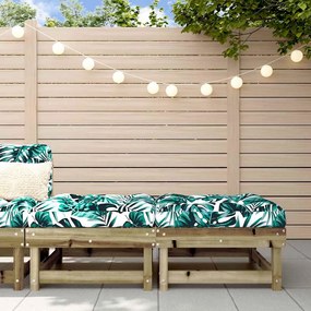 vidaXL 2 db impregnált fenyőfa kerti lábzsámoly párnával