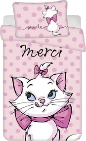 Disney Marie cica Merci gyerek, ovis ágyneműhuzat 100×135 cm, 40×60 cm