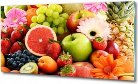 Fotó kép edzett üveg Színes gyümölcsök 100x70