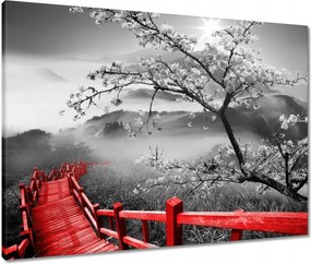 Vászonkép 80x60 Virágzó cseresznye