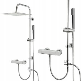 Zuhanyszett Zuhanyoszlop Termosztáttal Nagy Esőztetővel 30CM