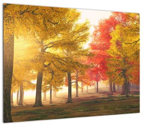 Őszi fák képe (70x50 cm)