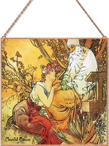 Alfons Mucha - Chocolat Masson-1 üvegkép, falikép