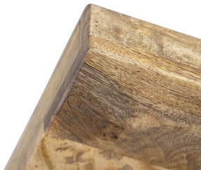 Ipari reflektor sötétszürke mangófa betétekkel, 3 lámpás - Mangoes