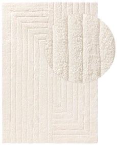 Shaggy rug Emy Cream 15x15 cm Sample