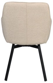 Bézs kárpitozott étkezőfotel szett 2 db-os Alison – Rowico