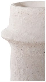 Gyertyatartó, cement, fehér, 2db