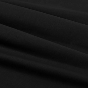 Goldea pamut ágyneműhuzat garnitúra - fekete 140 x 200 és 70 x 90 cm