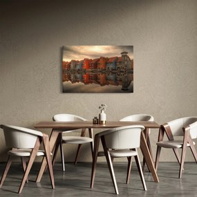 Színes házak képe (90x60 cm)