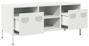 fehér hidegen hengerelt acél TV-szekrény 101,5 x 39 x 43,5 cm