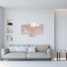 Kép - Bézs színű levelek N⁰1 (90x60 cm)