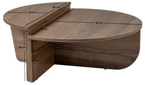 KÉSZLET 2x ORION diófa konferencias asztal