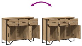 Sideboard Artisan Oak 97x32,5x74,5 cm Szerelt Fa
