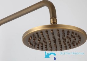Falon kívüli zuhanyrendszer NSB76437 LED-fénnyel, 360°-ban forgatható kifolyóval, többféle antik felülettel