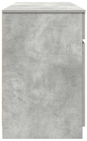 Asztal Betongris 140x49x76 cm Mérnöki Fa