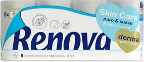 ToalettpapĂr Renova Skin Care Derma 8R