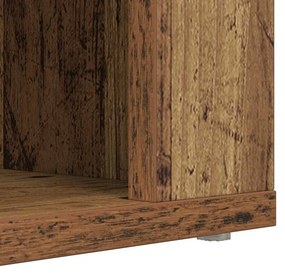 Cipőtartó polcokkal tárolóval Régi fa 75 x 35 x 45 cm Faanyag