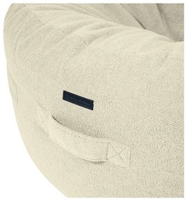 Világosszürke buklé babzsákfotel Roll 135 – SLOWDOWN