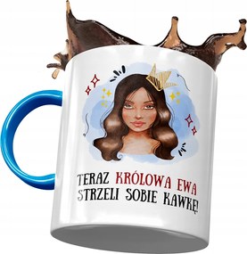 Kék Bögre Éva Barátnő Feleség Ajándék Nyomtatott Fotóval