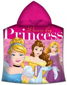 Disney Hercegnők poncsó törölköző dream 50x100cm (Fast Dry)