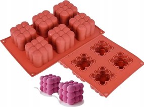 Szilikon öntĆforma egyrĂ©szes BuborĂ©k 3D 6 db-os desszerttartĂł